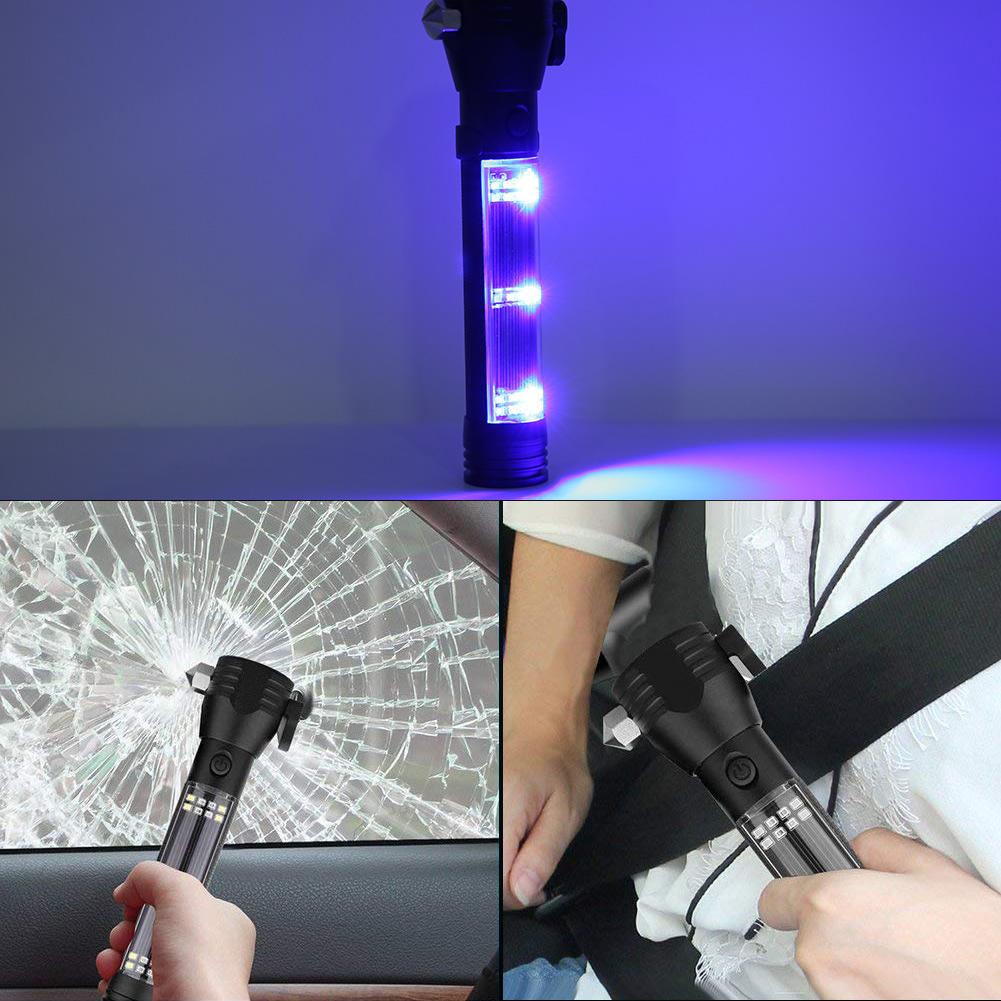 LED Solar Flashlight High Brightness Magnetic Torch USB Charging for Repairing Emergency