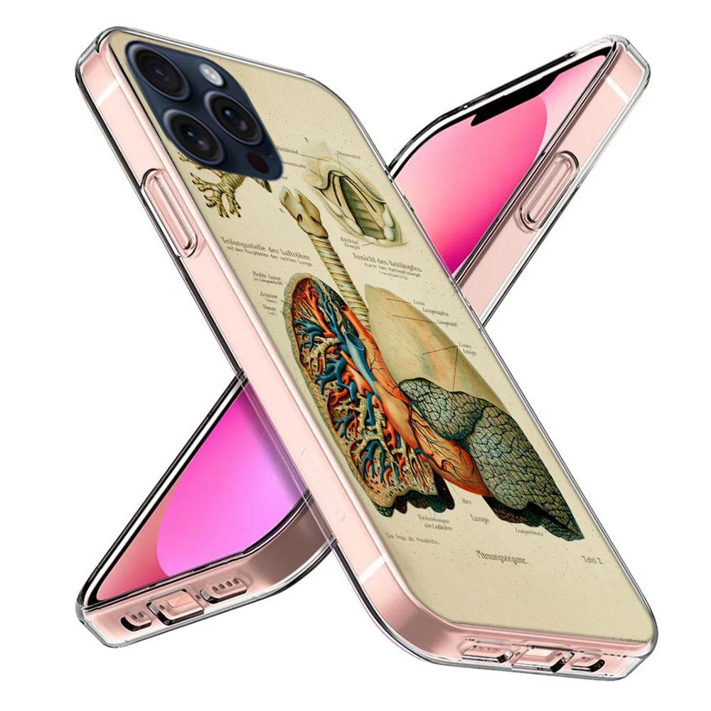 Medizinische menschliche Organe Gehirn Capa Handyhülle Für Iphone 17 Air 16 Pro Max 15 12 Pro 14 Plus 17E 16E 11 13 Mini Hüllen Fundas