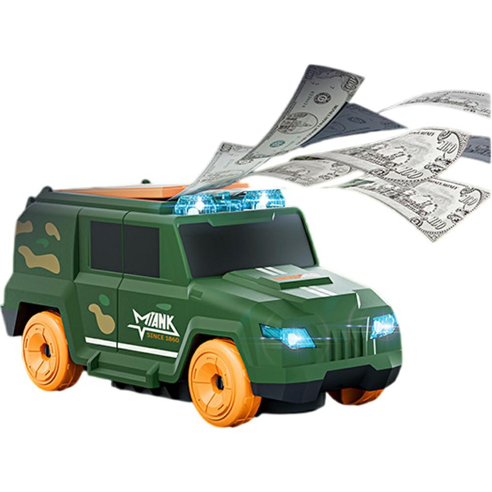 Auto Money Spraying Toy Car Creative Gift with Light and Music Car Toy Sound Effects Entertainment C