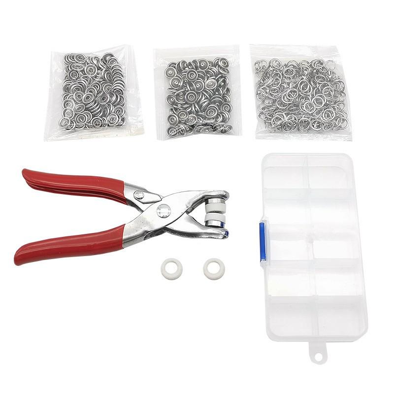 Kit de scule pentru nasturi cu capse: Set Bază Rivet & Perforator pentru Butoni Snap 633/655/831/201