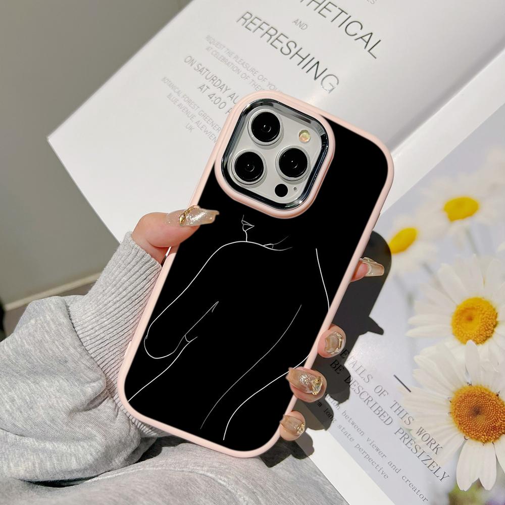 Чехлы для телефонов Ae79 femme в черной рамке для Samsung A13 A32 A53 A04 A54 S23 S24 — фото 20