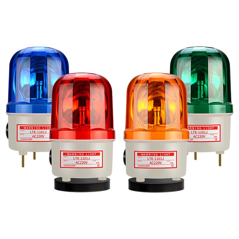Rotating Strobe Warning Light with Sound Alarm (220V, 24V, 12V) LTE1101J