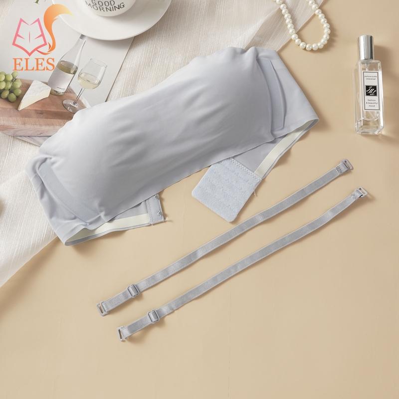 Podprsenka bez ramínek pro ženy, push-up spodní prádlo bez kostic, neklouzavá, bandeau podprsenka