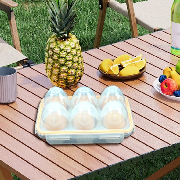 Six Eggs Capacity Travel Friendly 6 Eggs Box For Camping Enthusiasts Ensures Freshness With Airtight Closure System