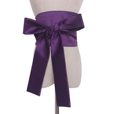 Vintage Kummerbund zum Binden vorne Damen Bandage Fliege Breite Gürtel für Damen Kleid Selbstbinde Korsett Schleife Riemen Damen Japanischer Gürtel