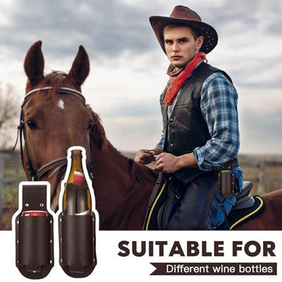 Bierholster Gürtel Bauchtasche Kunstleder Bierhalter Reisetasche Soda Bierflaschenhalter für Picknick Strand BBQ Camping