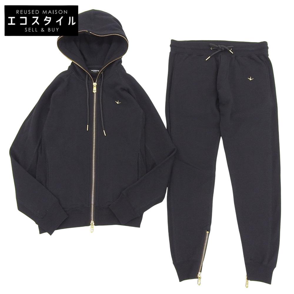 

1piu1uguale3 RELAX Золотой вышитый худи на молнии, спортивный костюм, мужской, черный, размер L, комплект L черный б/у