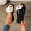 Fashion Flower Women Platform Slippers Casual Clip Toe Slides Shoes Summer New 2025 Trend Designer Cozy Woman Sandals