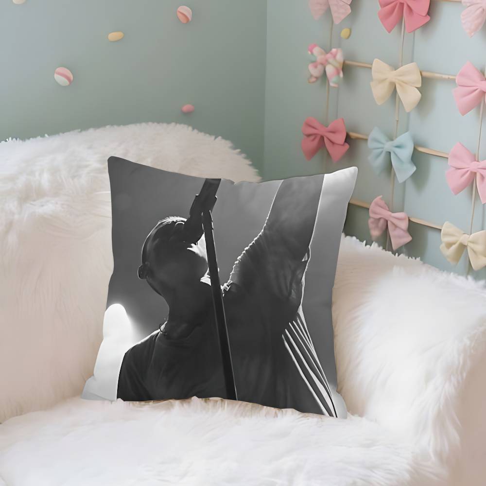 RIP Chester Charles Bennington Case Plush Fabric Soft Pillowcase Double Sided Print Cushion Cover Household Gifts