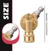 Pressure Washer Pivoting Coupler Rotation Angles Cleaning Tool Copper 12mm Quick Connect for
