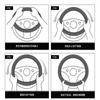 TQ014All Seasons Leather Steering Wheel Cover Universal Fit For Ford Fiesta C-Max Kuga Ranger Raptor KA Fusion ST Transit Edge