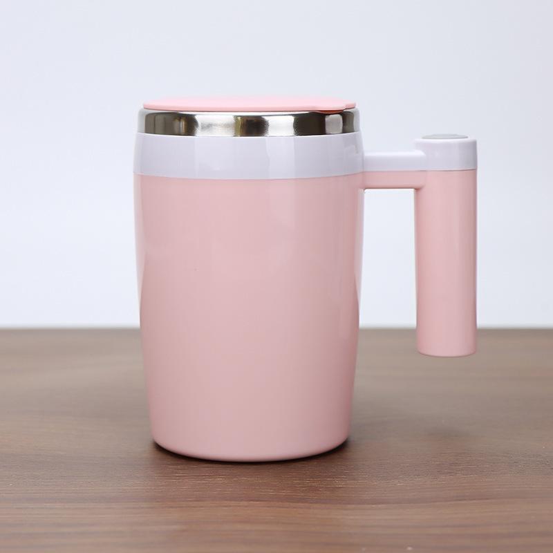 Rechargeable Stainless Steel Coffee Cup Electric Magnetic Stirring Insulated Travel Mug Portable Mixing Cup