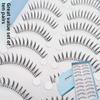 Meiliyue New Japanese 5-Pair Sharp False Eyelashes - Transparent Stem & Thick Fairy Style 026