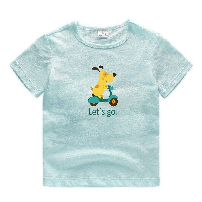 Slub Cotton Crew Neck Light Breathable Solid Color Ins Short Sleeve