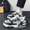 Men's Shoes 2025 Spring New Fashion Trend Graffiti Skateboarding Shoes Lace Up Soft Bottom Anti Slip Outdoor Casual Sports Shoes