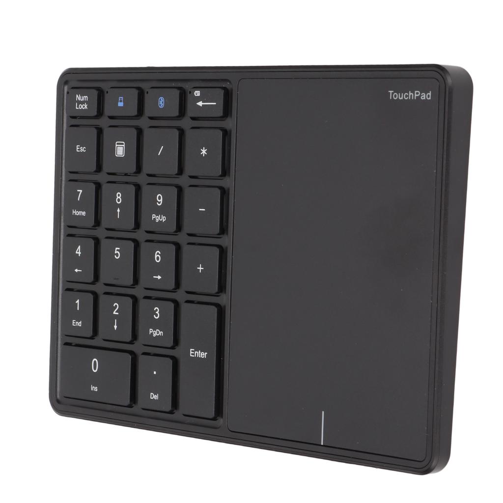 2 In 1 Wireless Number Pad Touchpad 22 Keys Wireless BT4.2 2.4G Type C Charging 500mAh Battery Numeric Keypad