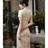 French Cheongsam 2026 New Temperament Retro Chinese Style Long Improved Version Young Girl Dress Summer