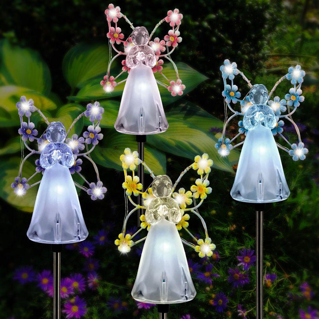 Solar Garden Angel Light With Waterproof For Lawn And Pathway Decor