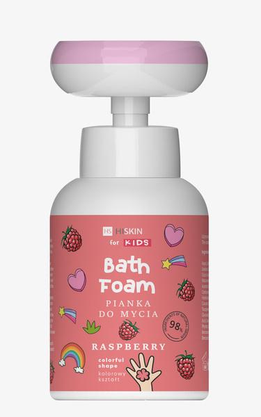 Hiskin Kids Schiuma per Lavaggio Mani e Corpo Schiuma da Bagno Lampone 300ml