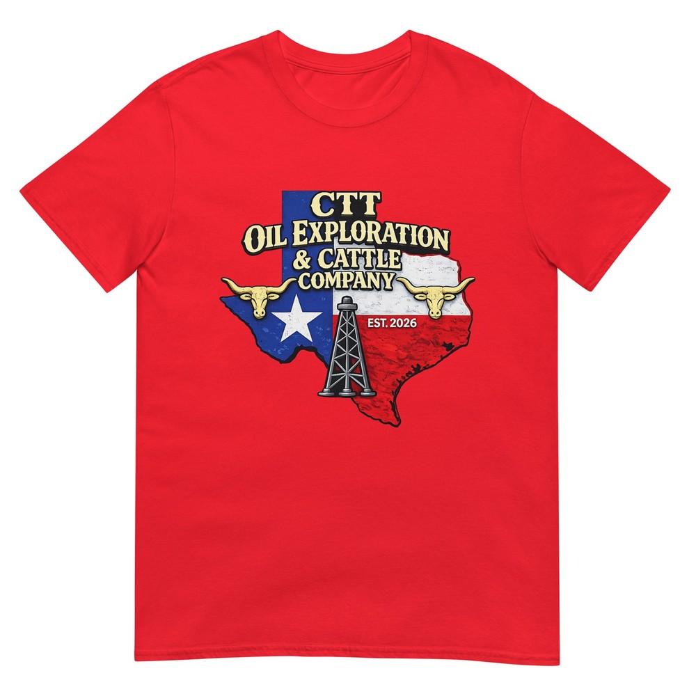 Ctt Oil Exploration Cattle Company Texas TShirt S