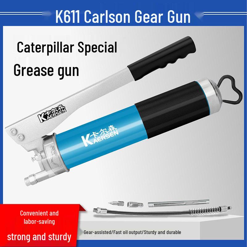 Carlson Zipper Grease Gun: Mini Excavator Chain Type Mechanical Lubricating Oil Bullet Gun