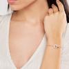 Swarovski Double Ring Charm Bracelet Women Bracelets Rose-Gold 5368040