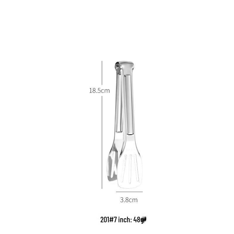 304 Stainless Steel Steak & Food Tongs - Meat, Vegetable, Ice, Bread & Baking Tools