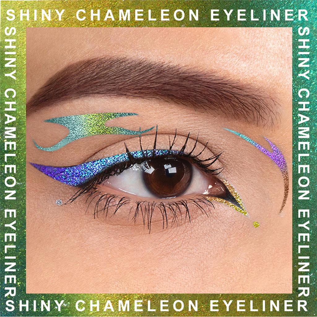 Kühnes Atemberaubendes Eyeliner-Make-up - Hochpigmentierte Matte Multichrome Formel, Wasserfest und Langhaftend