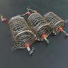 5Pcs Carp Lure Attracting Mesh Cage Stainless Steel Fishing Bait Cage Fishing Trap Nest Cage Fishing Accessories