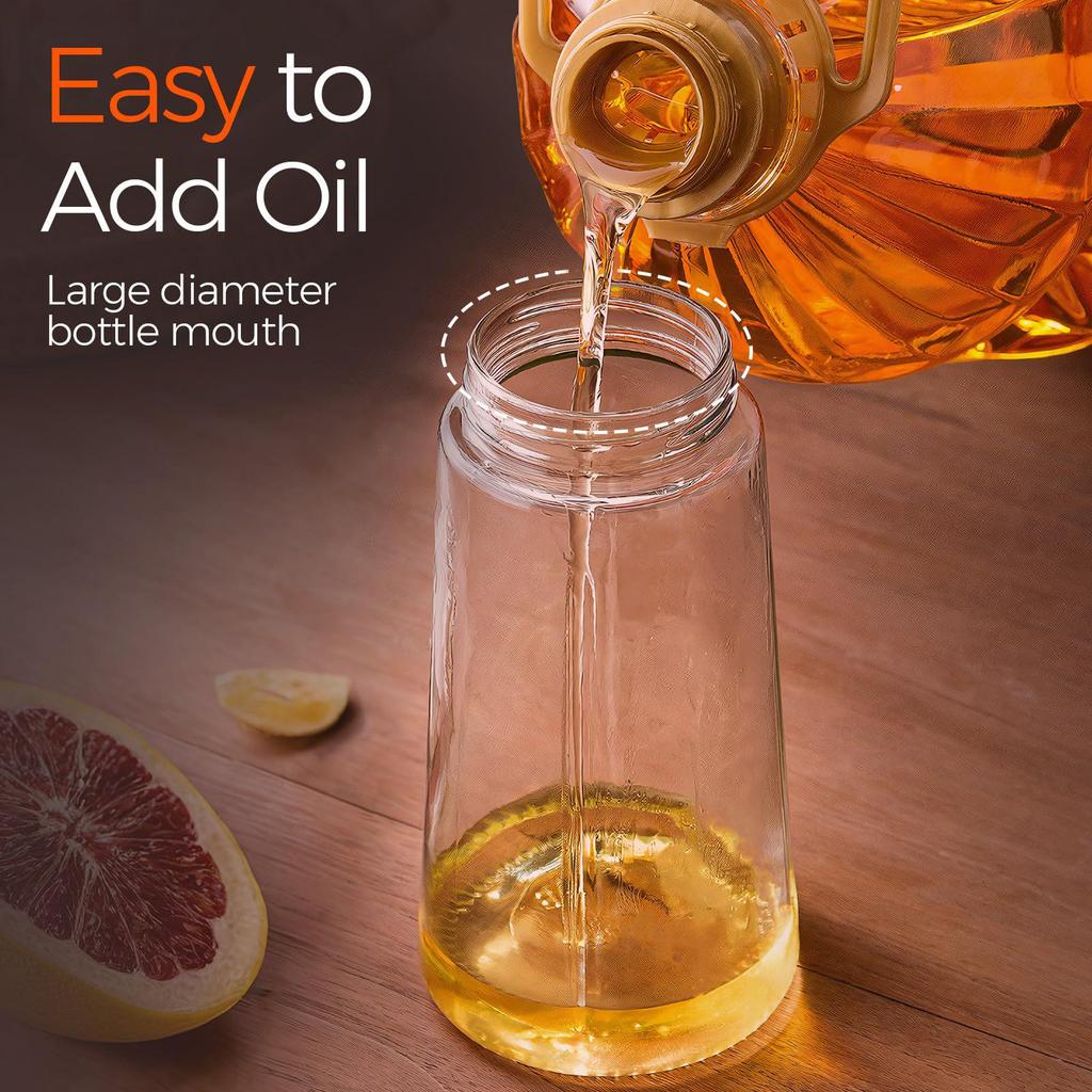 Automatic Oil Sprayer: Atomizes and Sprays Thickened Edible Oil, Perfect for the Kitchen Without Using Excess Oil.