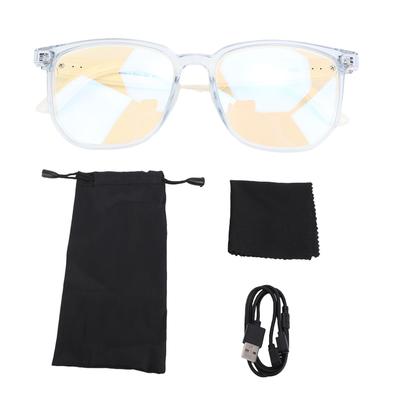 Smart Glasses Blue Light Filtering Lenses Bluetooth 5.4 Sound Glasses with Touch Control AI Voice Helper Photo Taking