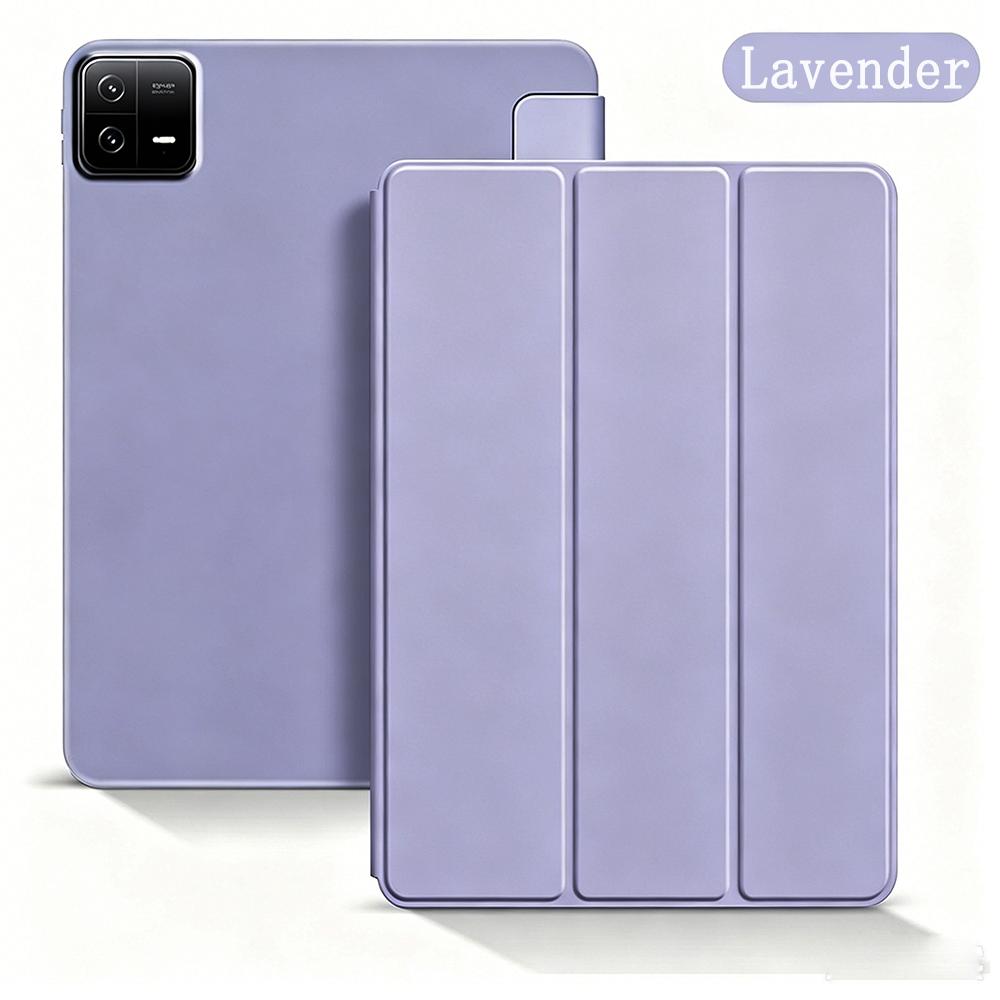 Case for Pad 6 Pro 11 / Pad 6 11'' , Ultra-Thin Folding Folio PU Leather Stand Cover Soft Silicone Back Shell