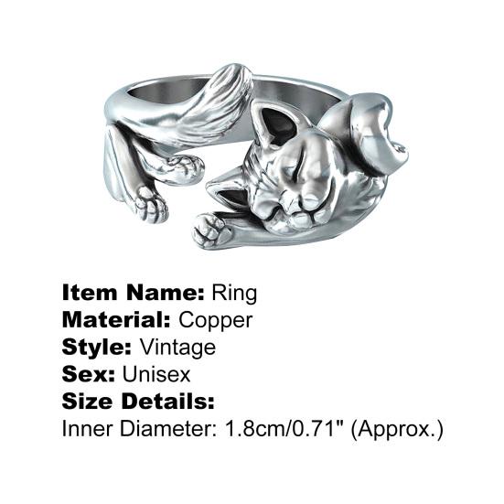 Opening Ring Vintage Jewelry Gift Anti-fade Unisex Wrap Open Ring for Party