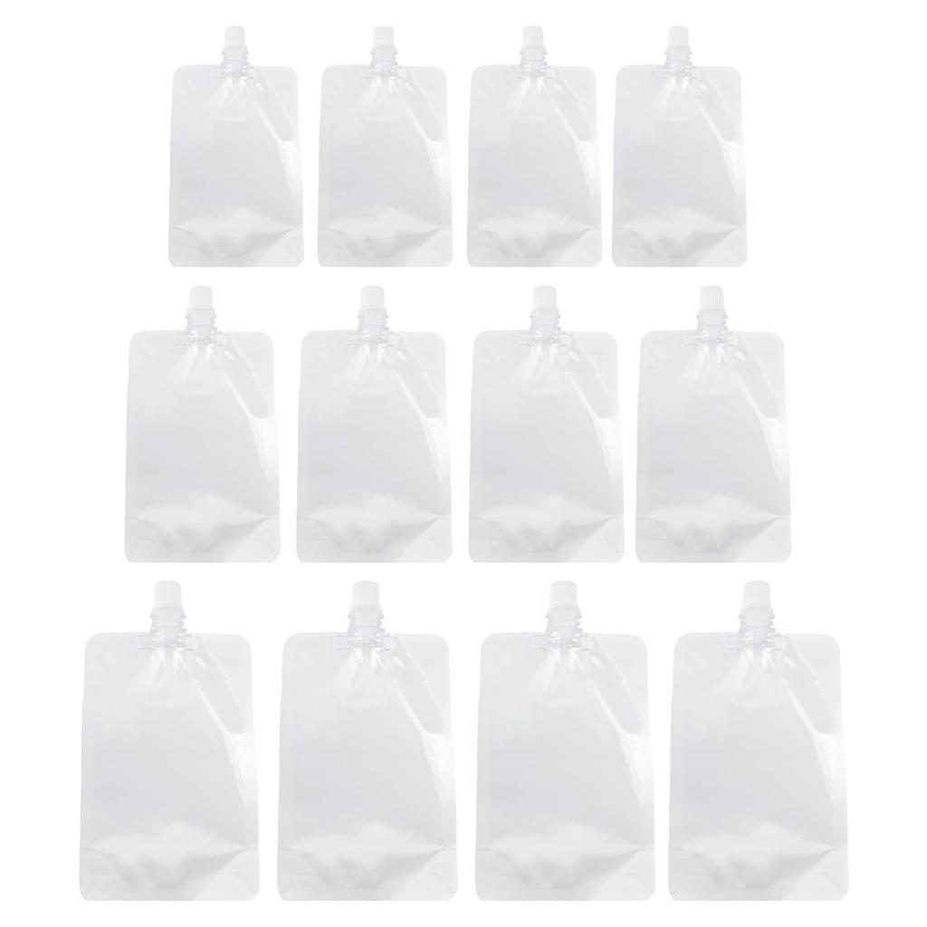 Portable leak-proof food-grade plastic sub-bottling set (including hidden storage bags) contains 12 pieces: 100ml * 4, 200ml * 4, 300ml * 4, suitable