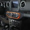 Für 2018-21 Jeep Wrangler JL JT Mittelkonsolen-Klimaschalter-Abdeckung Zierleiste