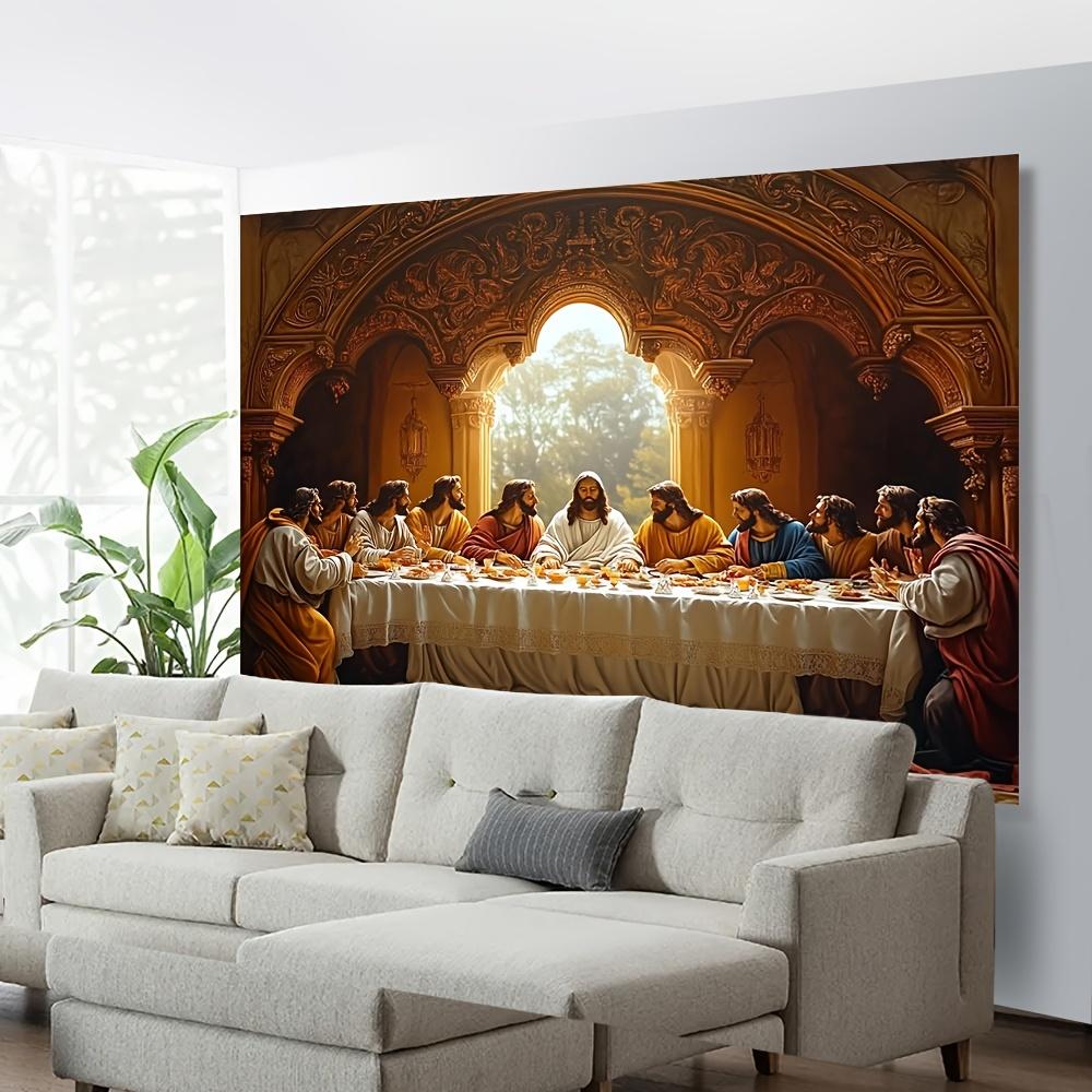 piece polyester backdrop with 3D visual effect "The Last Supper" – very suitable for holiday celebrations