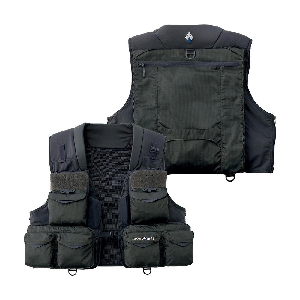 Montbell Adjustable Fishing Vest Charcoal Jbwfmuvw081