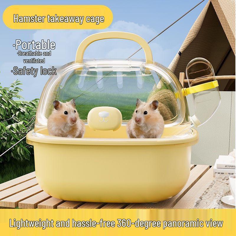 Portable Parrot Cage for Cockatiel Outings: Handheld Mini Bird Carrier