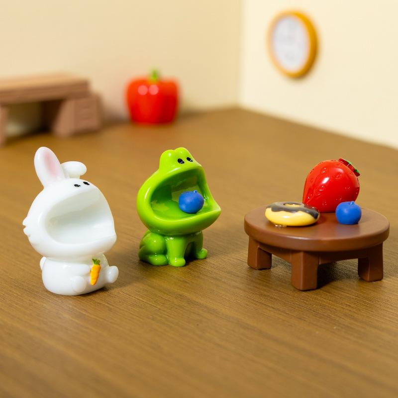 Micro-landscape Ornaments, Big Mouth Animal Garden Landscaping, Home Desktop Resin Craft Decorative Items, Small Ornaments
