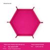 Hexagonal PU Dice Tray & Storage Box for Board Games and Accessories