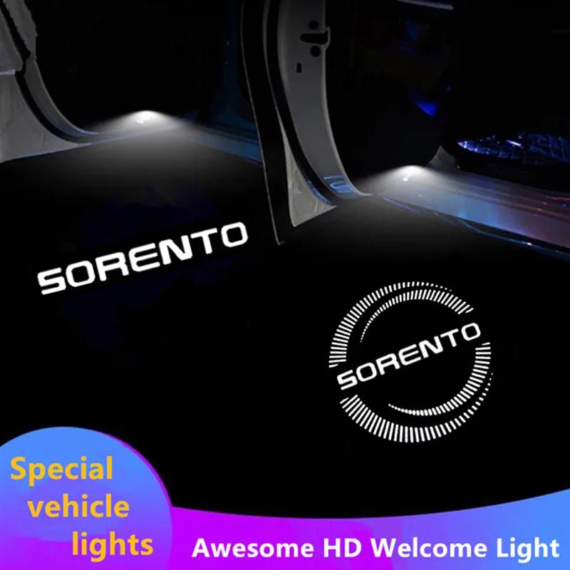 Accessories For KIA Sorento UM (3th Gen) Prime 2015 2016 2017 2018 2019 2020 LED Car Door Projector Ghost Shadow Welcome Light
