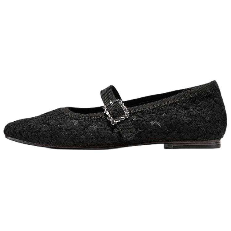 Skechers Cleo Snip Тканевые Модные Удобные Плоские Туфли Мэри Джейн Женская обувь Черный 159000-BLK