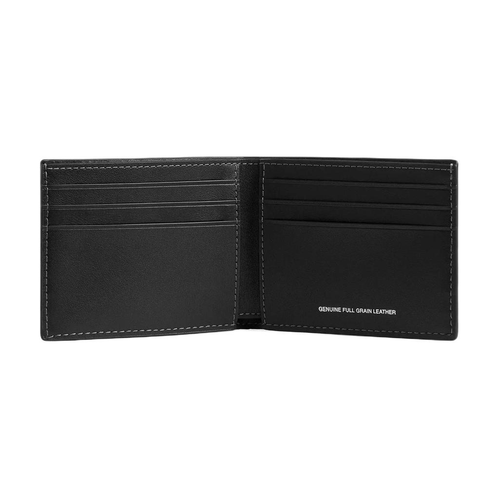 Coach Billfold Wallet Double Fold Design Leather Wallet Men wallet Black CEB49-BLC