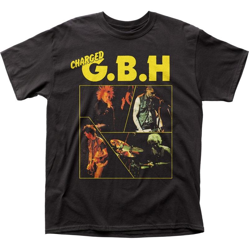 GBH Catch 23 Unisex T-Shirt Music Classic Concert Charged Rock Band Tee New Black Graphic Tee XXL