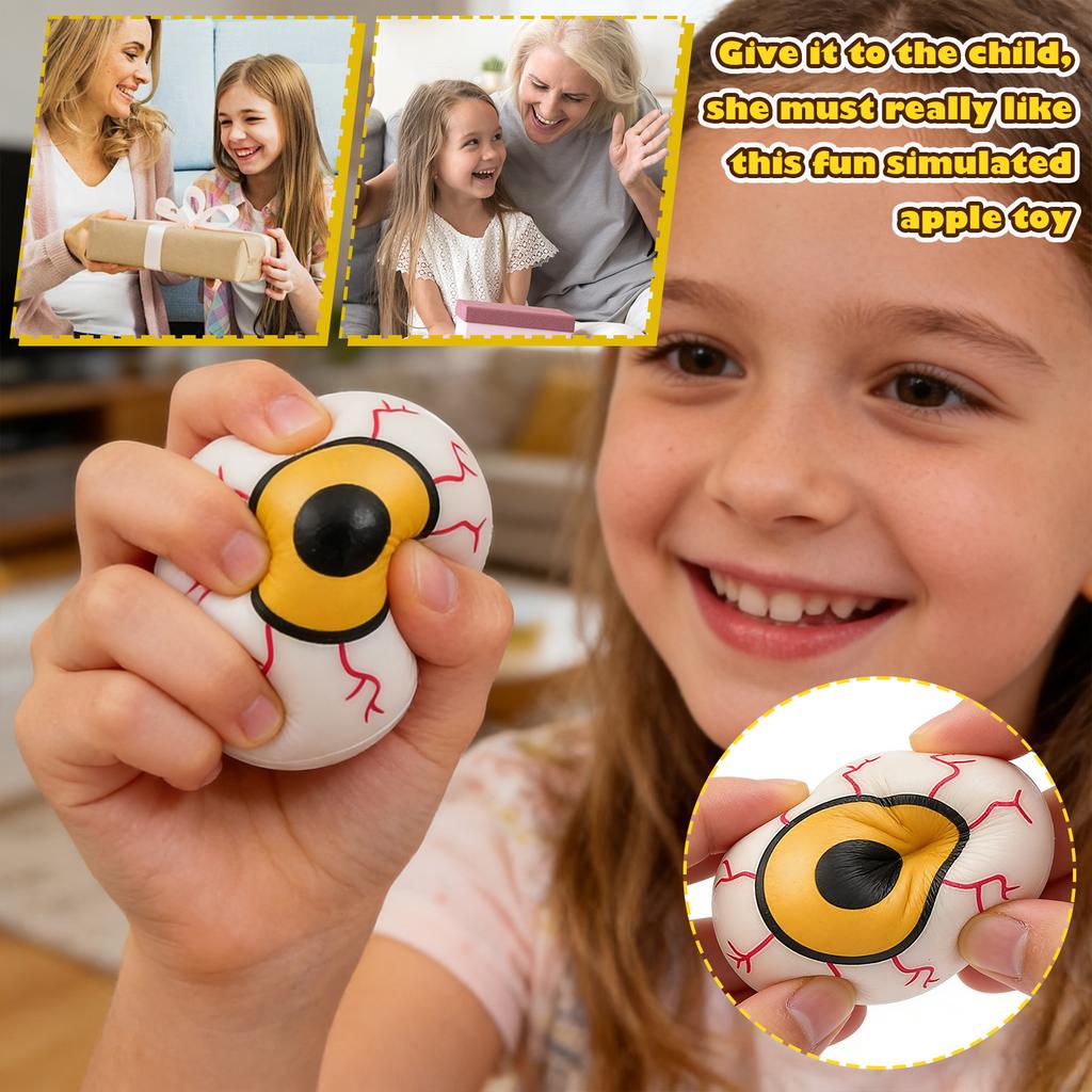 Random Color Halloween Horror Eyeball -Toy – Prank Eye Ball Stress-Relief Novelty Toy