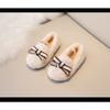 Children's Woolly Shoes Female Autumn and Winter Network Red Cute Cotton Shoes Girls' Beanie Shoes with Velvet Warm Baby Wear