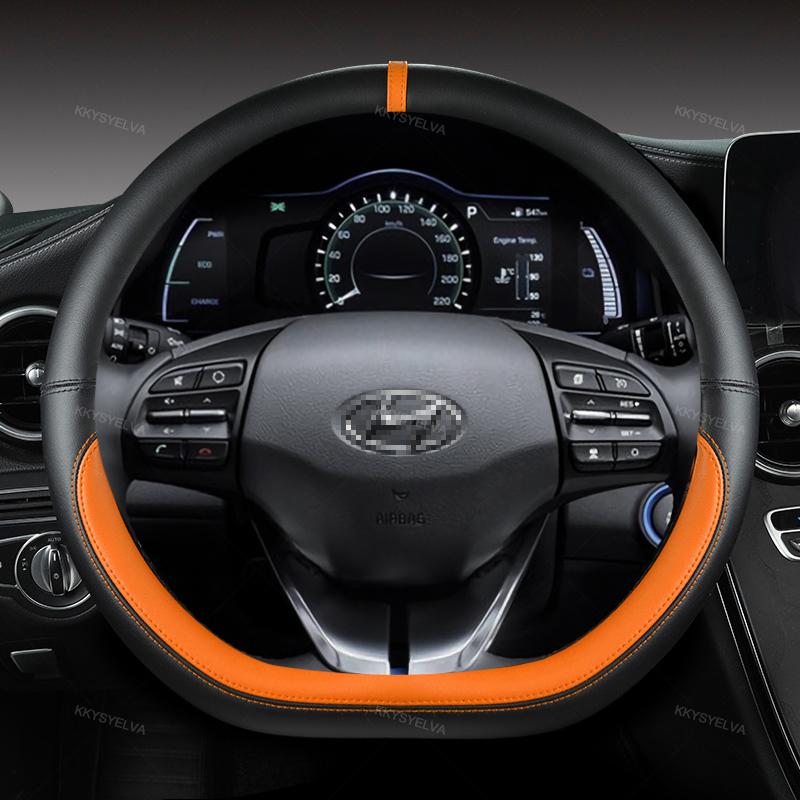 Pro Hyundai ioniq 2016 2017 2018 2022 Auto Potah volantu D Shape PU kůže Auto příslušenství
