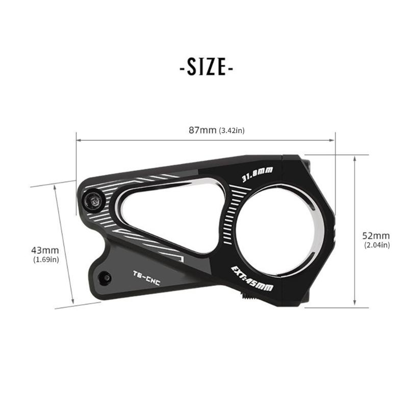 Durability Hollows Bike Stem Negative 8 Degrees Angles Handlebars Grip Cycling Component Multiple