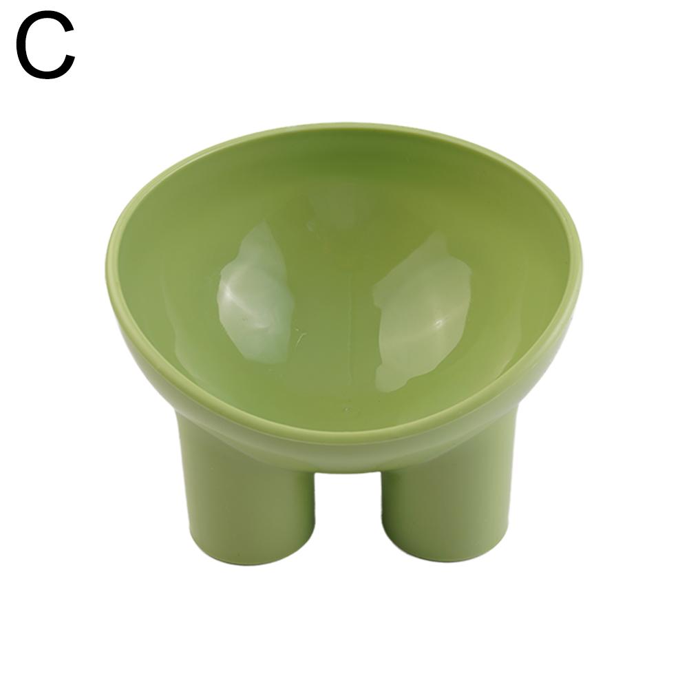 Macaron Colored Elephant Leg Dog Cat Bowl Neck Protection Slanted Mouth Cat Feeder Anti Tipping Feeding Bowl for Pet Supplies