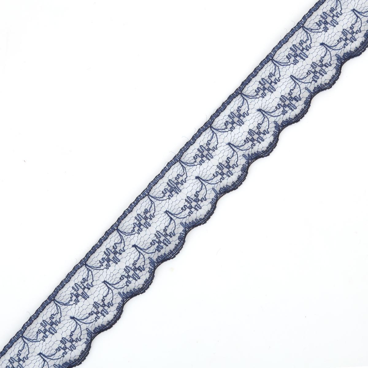 

Кружевная отделка для одежды тёмно-синий